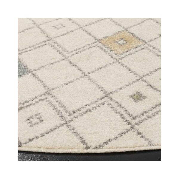 Safavieh Adirondack Power Loomed Round Area RugIvory & Multicolor 6 x 6 ft. - ADR132C-6R