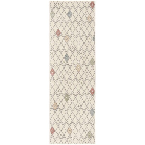Safavieh Adirondack Power Loomed Round Area RugIvory & Multicolor 6 x 6 ft. - ADR132C-6R