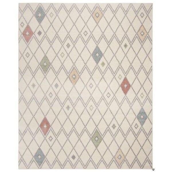 Safavieh Adirondack Power Loomed Round Area RugIvory & Multicolor 6 x 6 ft. - ADR132C-6R