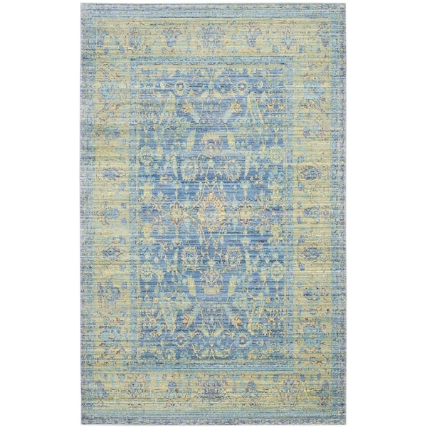 Safavieh Valencia Small Rectangle Area Rug, Blue and Multi - 3 x 5 ft. - VAL123M-3