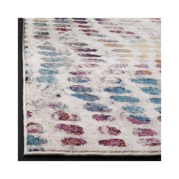 Safavieh 6 ft. 5 in. x 6 ft. 5 in. Aria Round Power-Loomed Rug Cream & Wine - ARA121S-6R