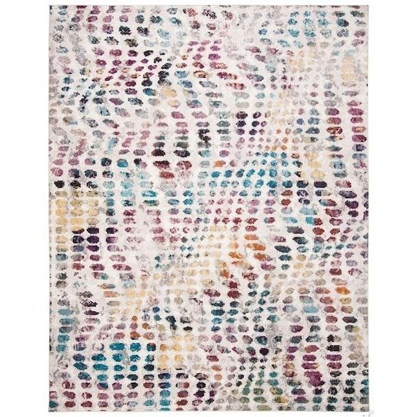 Safavieh 6 ft. 5 in. x 6 ft. 5 in. Aria Round Power-Loomed Rug Cream & Wine - ARA121S-6R