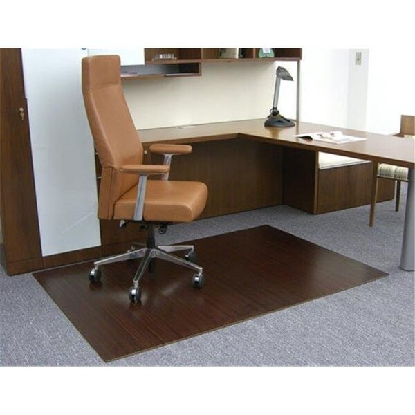 Anji Mountain Anji Mountain AMB24002 48 x 72 Inch Bamboo Roll-Up - 0.25 Inch Thick - No Tongue - Dark Cherry - AMB24002