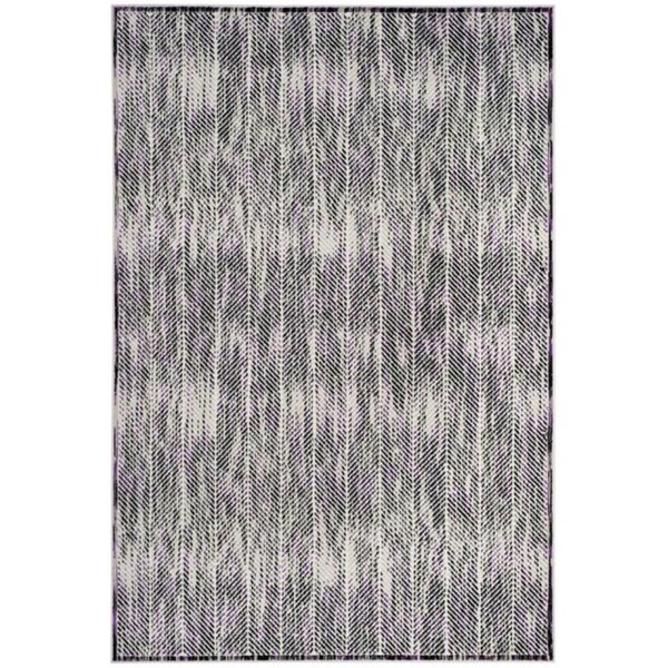 Safavieh 9 x 12 ft. Contemporary Skyler Power Loom Area RugGrey & Purple - SKY194R-9
