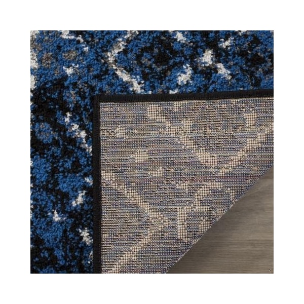 Safavieh Adirondack Square Rugs, Blue and Black - 6 x 6 ft. - ADR111A-6SQ