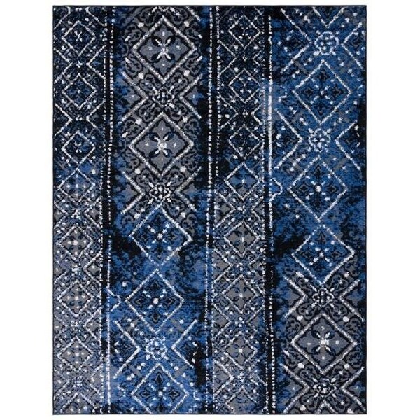 Safavieh Adirondack Square Rugs, Blue and Black - 6 x 6 ft. - ADR111A-6SQ
