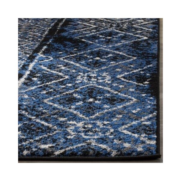 Safavieh Adirondack Square Rugs, Blue and Black - 6 x 6 ft. - ADR111A-6SQ