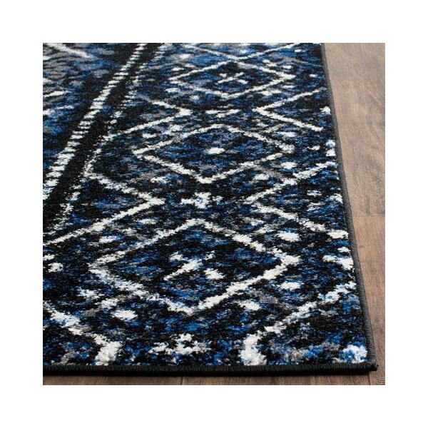 Safavieh Adirondack Square Rugs, Blue and Black - 6 x 6 ft. - ADR111A-6SQ