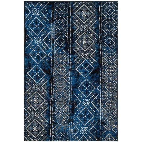 Safavieh Adirondack Square Rugs, Blue and Black - 6 x 6 ft. - ADR111A-6SQ