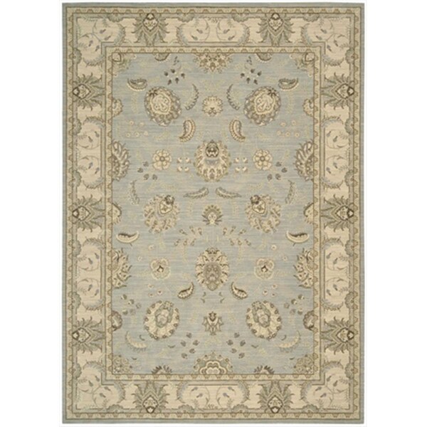 Nourison Persian Empire Area Rug Collection Aqua 5 Ft 3 In. X 7 Ft 5 In. Rectangle - 99446254191