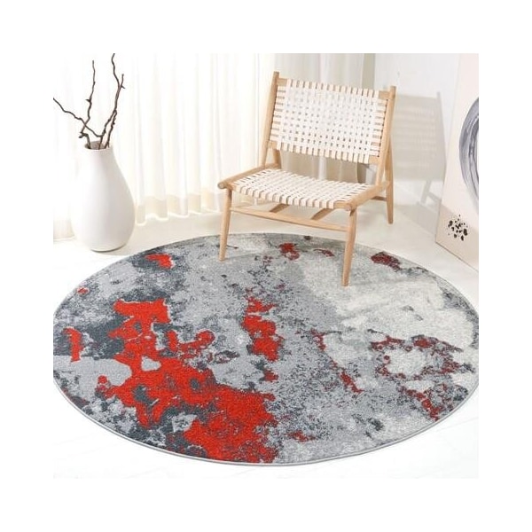 Safavieh Rectangular Adirondack Contemporary Area Rug, Orange & Grey - 4 x 6 ft. - ADR134P-4
