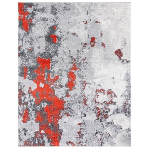Safavieh Rectangular Adirondack Contemporary Area Rug, Orange & Grey - 4 x 6 ft. - ADR134P-4