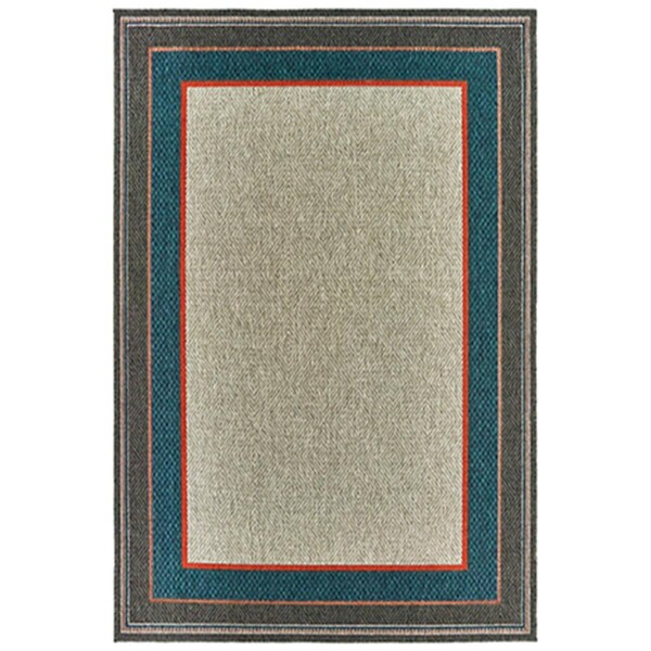 Oriental Weavers 3 ft. 3 in. x 5 ft. Latitude Rectangle Rug Grey - L8021L100152ST