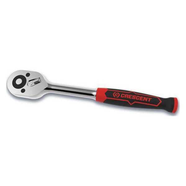 Crescent 3/8" Drive 72-Tooth Quick Release Dual Material Teardrop Ratchet 8-1/2" - CRW7