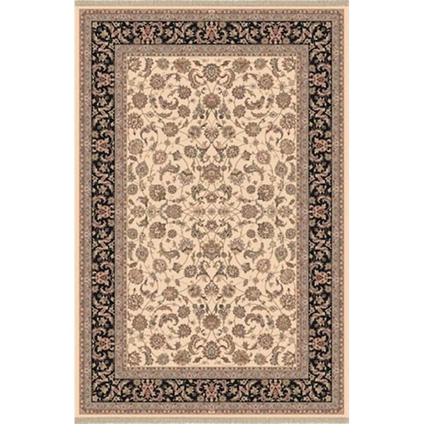 Dynamic Rugs Brilliant 6 ft. 7 in. x 9 ft. 10 in. 72284-191 Rug - Ivory - BR71072284191