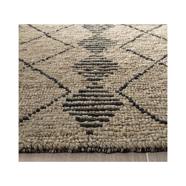 Safavieh Bohemian Rectangle Hand Loomed RugsBeige & Black 3 x 5 ft. - BOH703Z-3