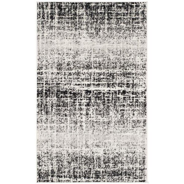 Safavieh Adirondack Power Loomed Runner Rug, Ivory and Black - 2 ft.-6 in. x 6 ft. - ADR116B-26