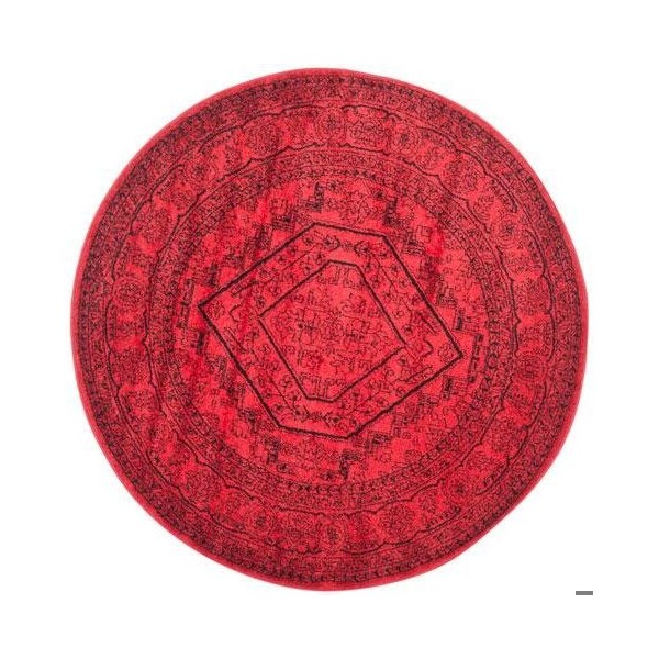 Safavieh Adirondack Power Loomed Runner Rug- Red - Black- 2 ft. 6 in. x 6 ft. - ADR108F-26