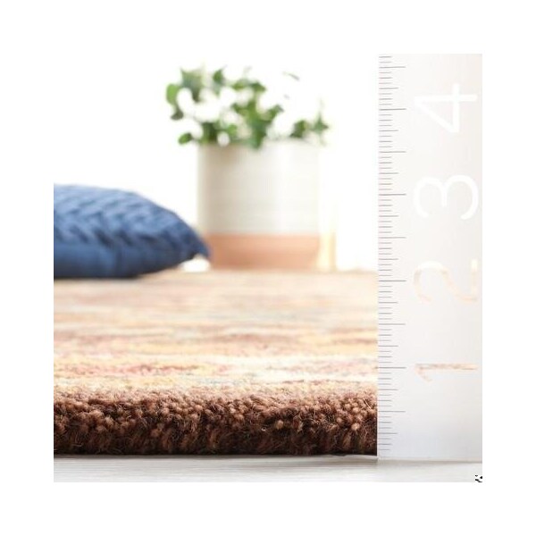 Safavieh Antiquity 4 x 6 ft. Rectangle Area Rug Dark Brown & Ivory - AT502T-4
