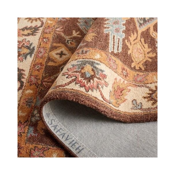 Safavieh Antiquity 4 x 6 ft. Rectangle Area Rug Dark Brown & Ivory - AT502T-4