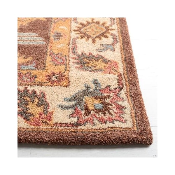 Safavieh Antiquity 4 x 6 ft. Rectangle Area Rug Dark Brown & Ivory - AT502T-4