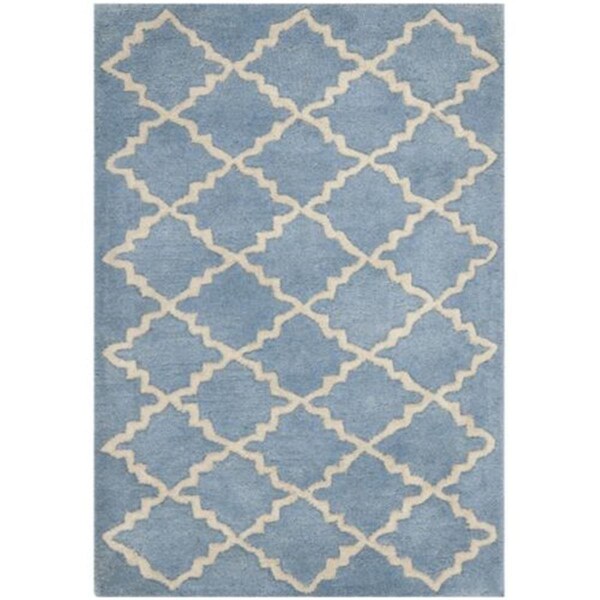 Safavieh 3 Ft. x 5 Ft. Accent- Contemporary Chatham Blue Grey Hand Tufted Rug - CHT930A-3