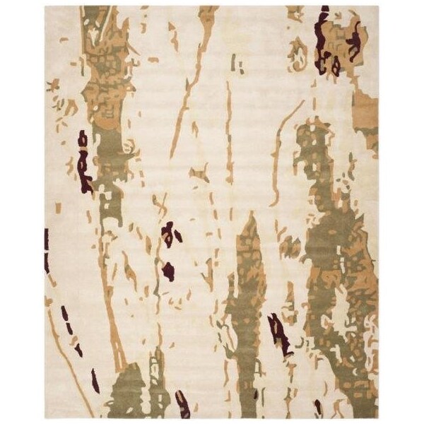 Safavieh 4 x 6 ft. Small Rectangle Country and Floral Bella- Beige and Green Hand Tufted Rug - BEL120A-4