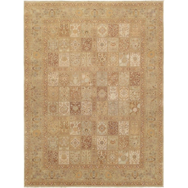 Pasargad Home Baku Collection Hand-Knotted Lamb's Wool Area Rug- 9 ft. 2 in.  X 12 ft. 1 in. - PP-1 9X12