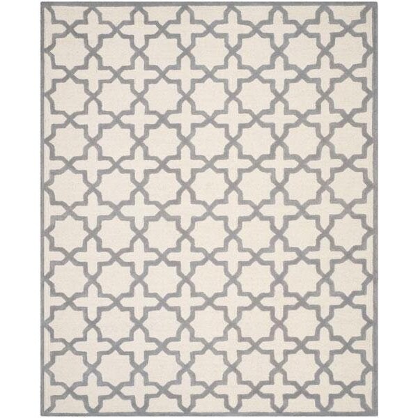 Safavieh 6 x 6 ft. Cambridge Hand Tufted Square Area RugIvory & Silver - CAM125Y-6SQ