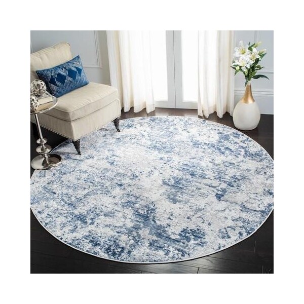 Safavieh 2 ft. 2 in. x 6 ft. Amelia 700 Runner Rug, Navy & Grey - ALA705N-26
