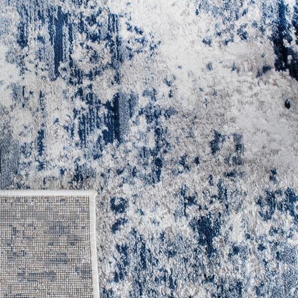 Safavieh 2 ft. 2 in. x 6 ft. Amelia 700 Runner Rug, Navy & Grey - ALA705N-26