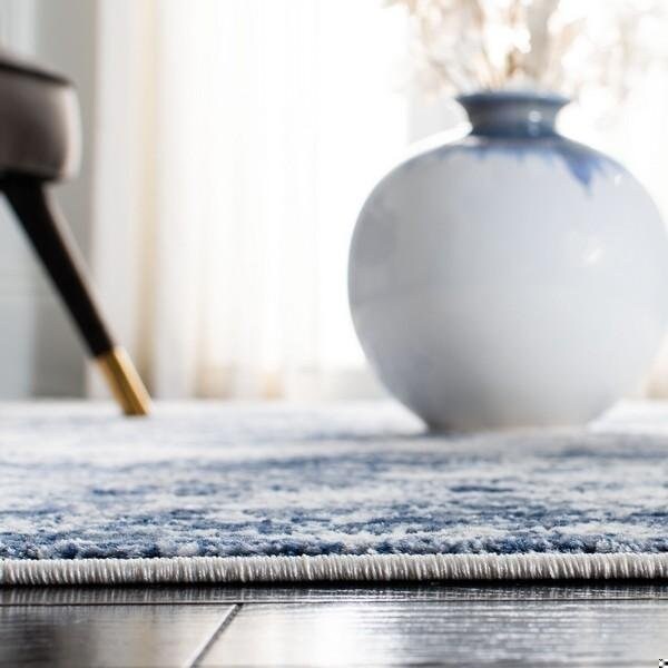 Safavieh 2 ft. 2 in. x 6 ft. Amelia 700 Runner Rug, Navy & Grey - ALA705N-26