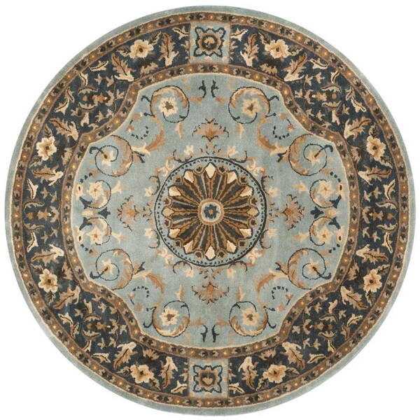 Safavieh Empire Round Rugs, Blue - 3 ft.-6 in. x 3 ft.-6 in. - EM459C-4R