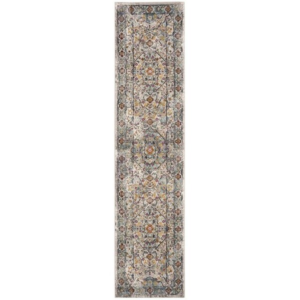 Safavieh Aria Power Loom Woven Square Rugs, Cream and Blue - 6 ft.-5 in. x 6 ft.-5 in. - ARA199C-6SQ