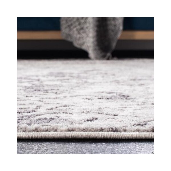 Safavieh 8 x 10 ft. Amelia Rectangle Power Loomed Area RugGrey & Light Grey - ALA783F-8
