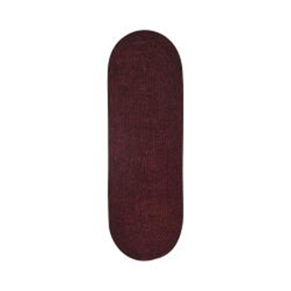 Better Trends 2 x 6 in. Chenille Reversible Rug - Burgundy & Mauve Tweed - BRCR26BUMA