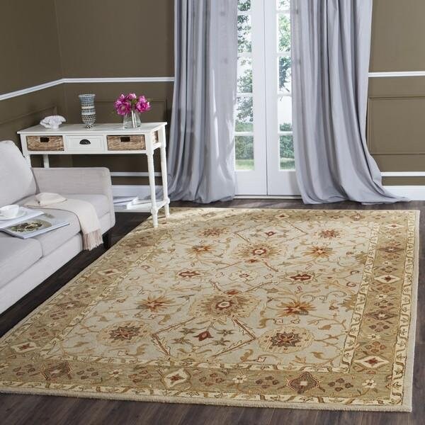 Safavieh 6 x 6 ft. Square Antiquity Hand Tufted RugGrey Beige & Sage - AT816B-6SQ