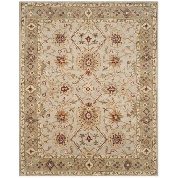 Safavieh 6 x 6 ft. Square Antiquity Hand Tufted RugGrey Beige & Sage - AT816B-6SQ