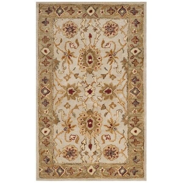 Safavieh 6 x 6 ft. Square Antiquity Hand Tufted RugGrey Beige & Sage - AT816B-6SQ