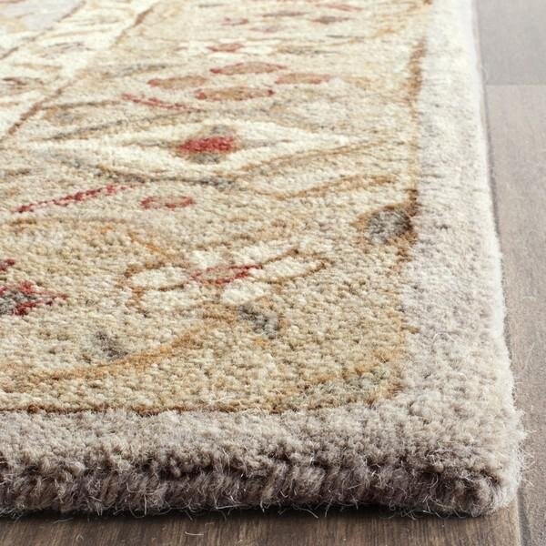 Safavieh 6 x 6 ft. Square Antiquity Hand Tufted RugGrey Beige & Sage - AT816B-6SQ
