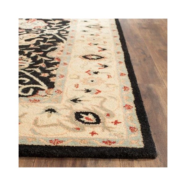 Safavieh 4 x 6 ft. Small Rectangle Traditional Antiquity- Black Hand Tufted Rug - AT21B-4