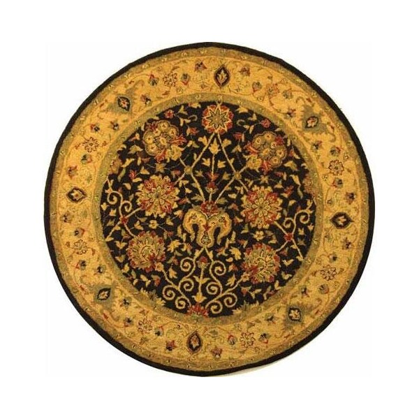 Safavieh 4 x 6 ft. Small Rectangle Traditional Antiquity- Black Hand Tufted Rug - AT21B-4