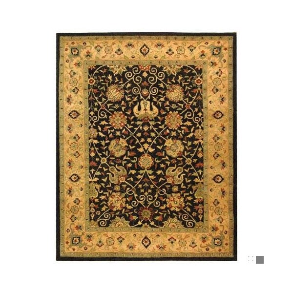Safavieh 4 x 6 ft. Small Rectangle Traditional Antiquity- Black Hand Tufted Rug - AT21B-4
