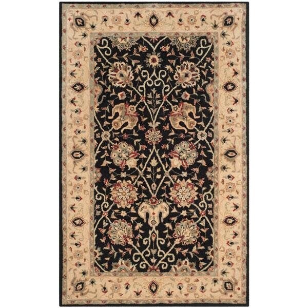 Safavieh 4 x 6 ft. Small Rectangle Traditional Antiquity- Black Hand Tufted Rug - AT21B-4
