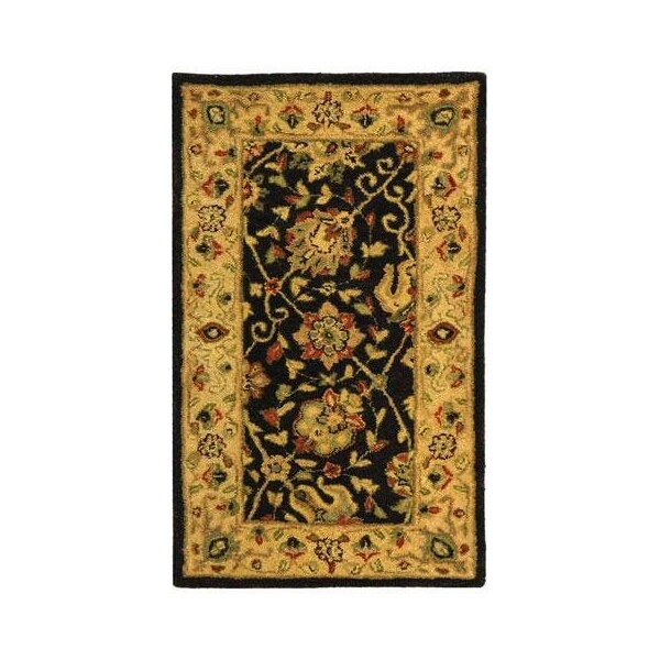 Safavieh 4 x 6 ft. Small Rectangle Traditional Antiquity- Black Hand Tufted Rug - AT21B-4