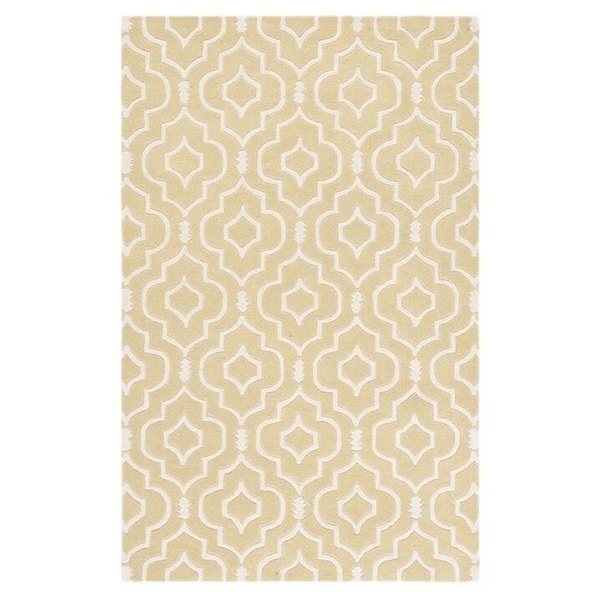Safavieh 7 x 7 ft. Chatham Hand Tufted Square Area RugLight Gold & Ivory - CHT736L-7SQ