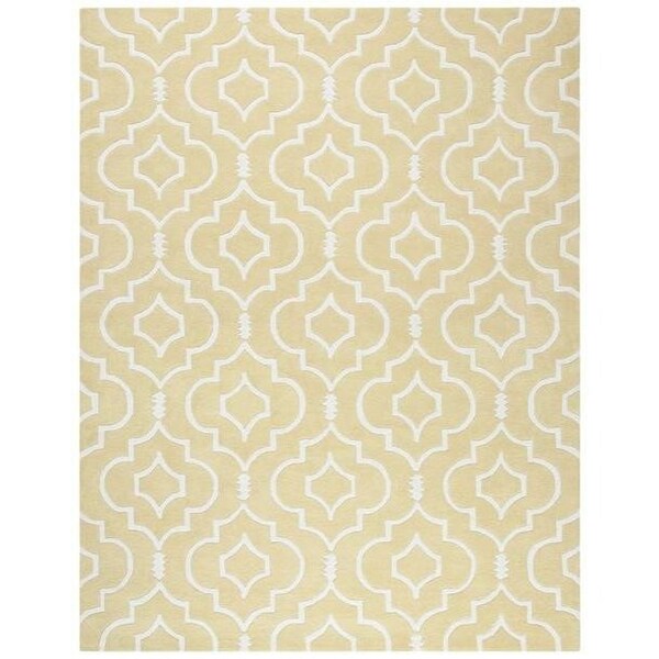 Safavieh 7 x 7 ft. Chatham Hand Tufted Square Area RugLight Gold & Ivory - CHT736L-7SQ