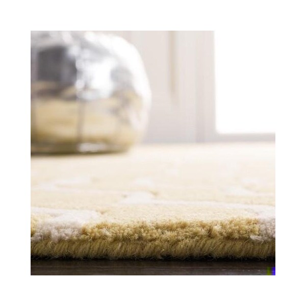 Safavieh 7 x 7 ft. Chatham Hand Tufted Square Area RugLight Gold & Ivory - CHT736L-7SQ