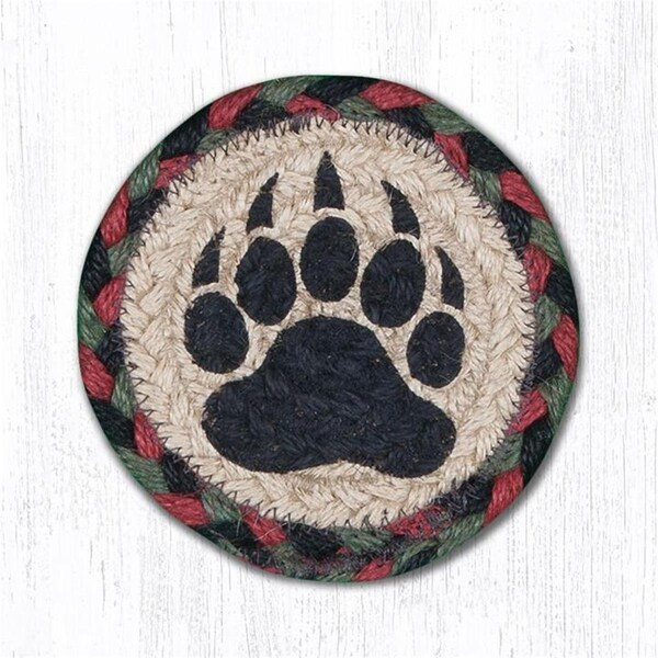 Palacedesigns 5 in Bear Paw Individual Coaster Rug - PA1527735