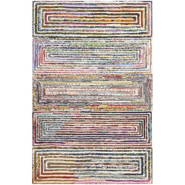Safavieh Nantucket Hand Tufted Rectangle Rug- Ivory- 3 x 5 ft. - NAN604A-3